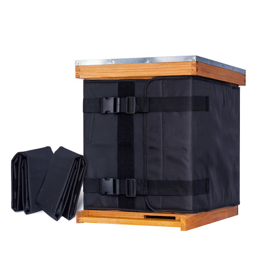 MayBee Hives 2 Pack Winter Insulated Beehive Wrap, 600D Oxford Cloth Adjustable Bee Hive Wrap for 10 And 8 Frame Beehives, Fits 2 Deep Hive Boxes, Wrap Around Care for Beekeepers