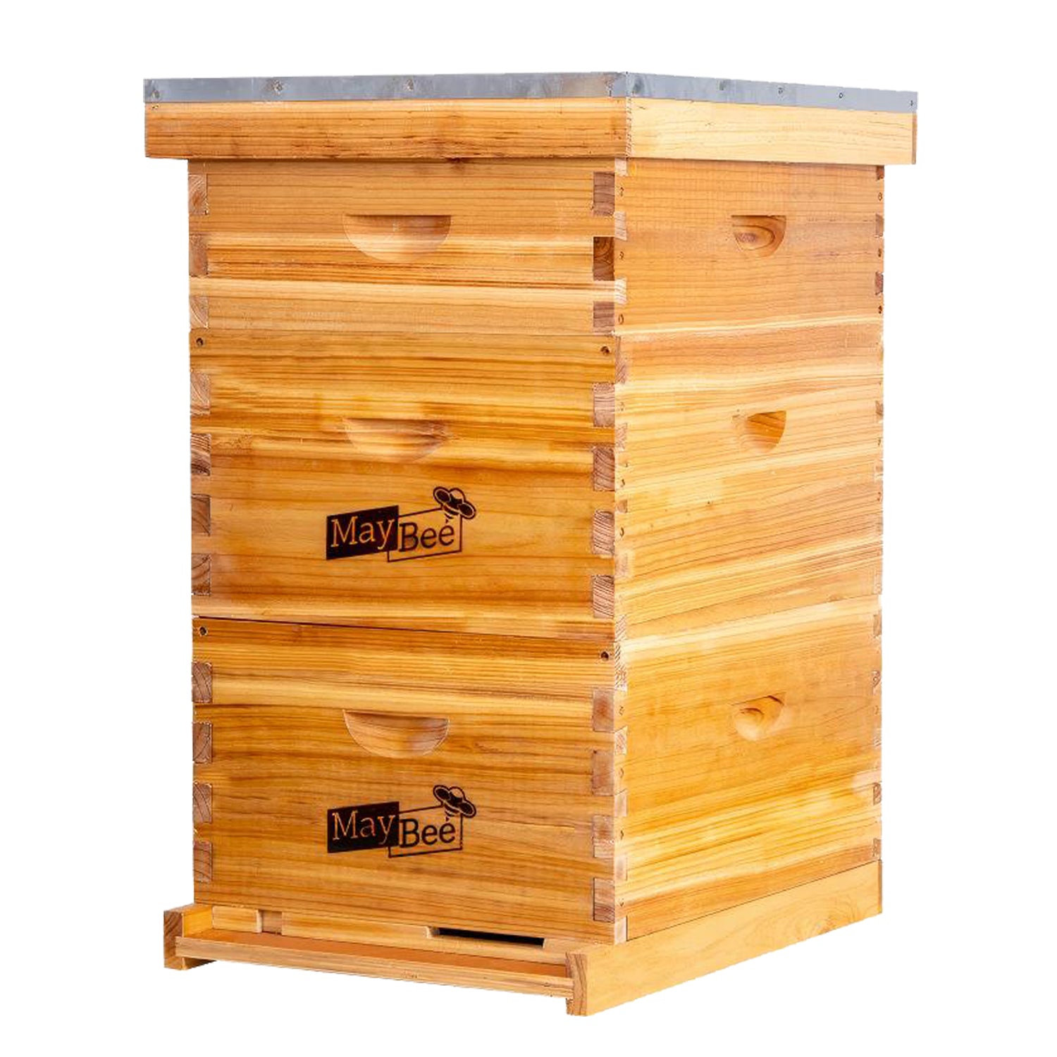 MayBee Hives Wax-Coated 8 Frame 3 Layer Beehive with 2 Deep