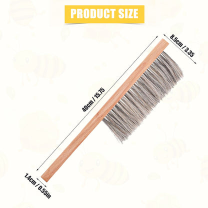 MayBee Hives Beekeeping Brush for Beekeepers, Soft Bristles Cleaning Brush with Ergonomic Wooden Handle - Gentle Cleaning Tool for Durable Use, Bee Hive Supplies Beekeeping Equipment for Bee Keepers