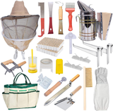 MayBee Hives Beekeeping Supplies Bee Keeper Starting Kit 20 or 24 Pcs Beekeeping Tool Kit Bee Smoker Kit,Bee Keeping Supplies-All Starter Kit