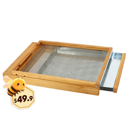 MayBee Hives Screened Bottom Board with Entrance Reducer, 100% Beeswax Coating, Premium Cedar Wood ,Perfect for Langstroth Hive 10 Frame
