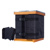 MayBee 2 Pack Winter Bee Hive Wrap for 10 and 8 Frame Beehives,600D Oxford Cloth Adjustable Beehive Wrap for 2 Deep Hive Boxes,Bee Cozy Winter Hive Wraps for Beekeeper