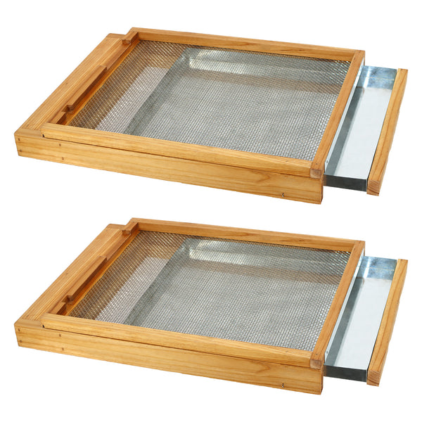 Maybee Hives 2 Pack Screened Bottom Board With Entrance Reducer For