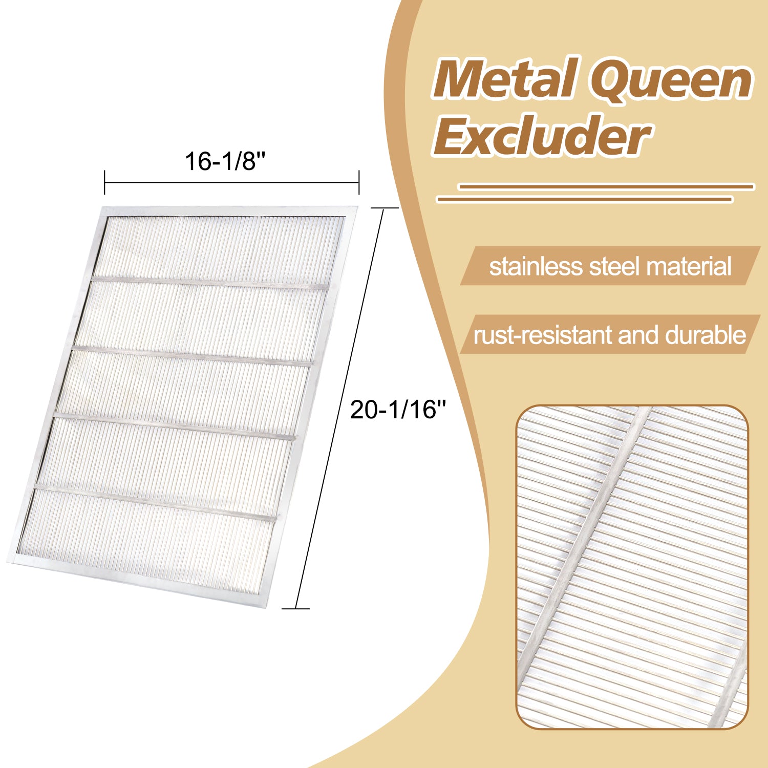 metal queen excluder