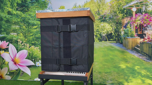 MayBee Hives 2 Pack Winter Insulated Beehive Wrap, 600D Oxford Cloth Adjustable Bee Hive Wrap for 10 And 8 Frame Beehives, Fits 2 Deep Hive Boxes, Wrap Around Care for Beekeepers